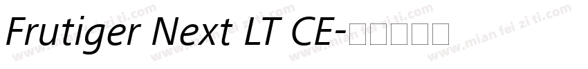 Frutiger Next LT CE字体转换